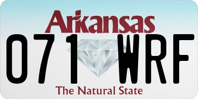 AR license plate 071WRF