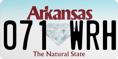 AR license plate 071WRH