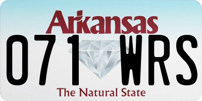 AR license plate 071WRS