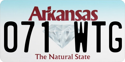 AR license plate 071WTG