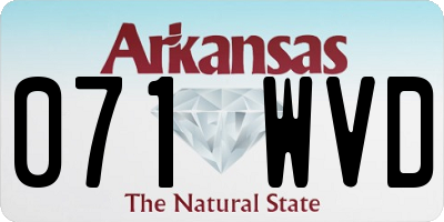 AR license plate 071WVD