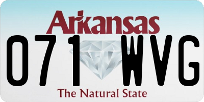 AR license plate 071WVG