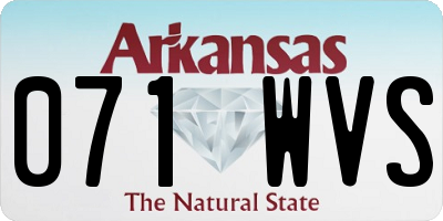 AR license plate 071WVS