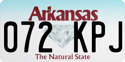 AR license plate 072KPJ