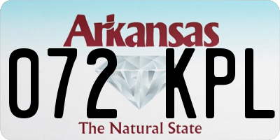 AR license plate 072KPL