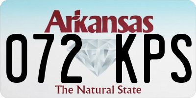 AR license plate 072KPS