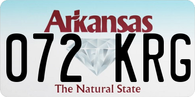 AR license plate 072KRG