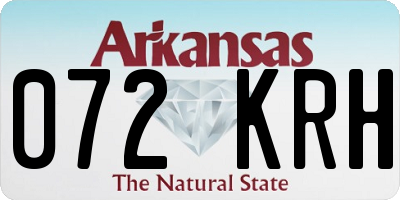 AR license plate 072KRH