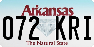 AR license plate 072KRI