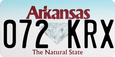 AR license plate 072KRX