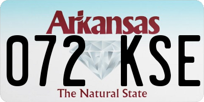 AR license plate 072KSE