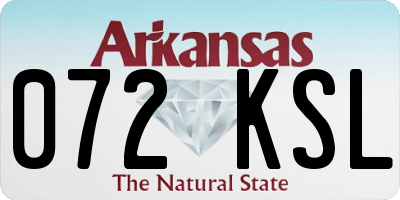 AR license plate 072KSL