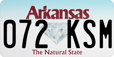 AR license plate 072KSM