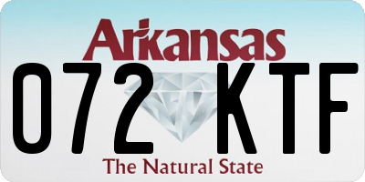 AR license plate 072KTF