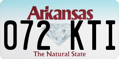 AR license plate 072KTI