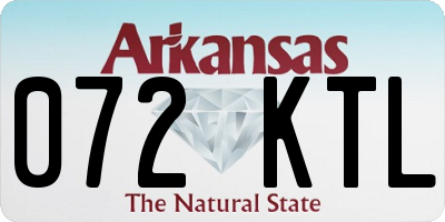 AR license plate 072KTL