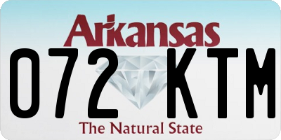 AR license plate 072KTM