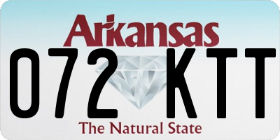 AR license plate 072KTT