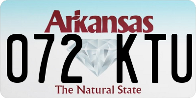 AR license plate 072KTU