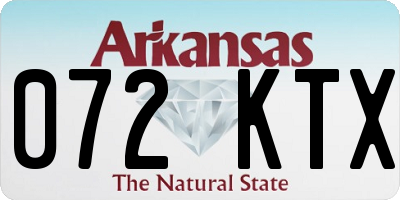 AR license plate 072KTX