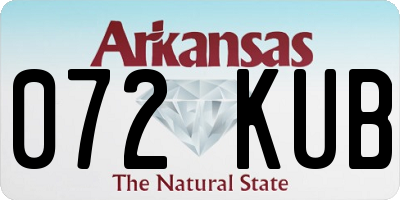 AR license plate 072KUB