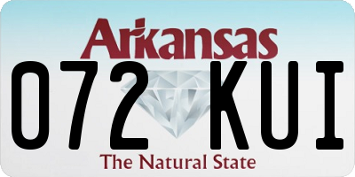 AR license plate 072KUI