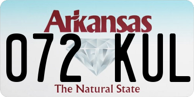 AR license plate 072KUL
