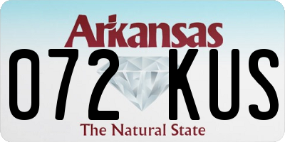 AR license plate 072KUS