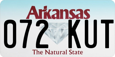 AR license plate 072KUT