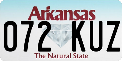 AR license plate 072KUZ