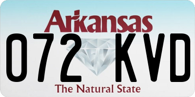 AR license plate 072KVD