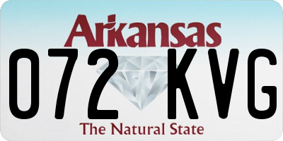 AR license plate 072KVG