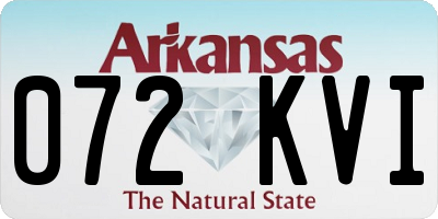 AR license plate 072KVI