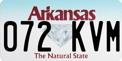 AR license plate 072KVM