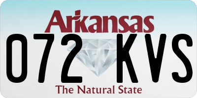 AR license plate 072KVS