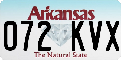 AR license plate 072KVX