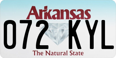 AR license plate 072KYL