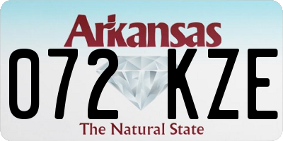 AR license plate 072KZE