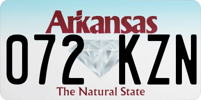 AR license plate 072KZN