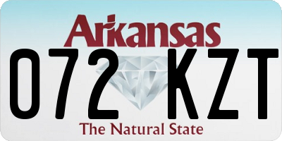AR license plate 072KZT