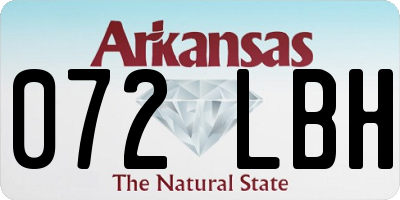 AR license plate 072LBH