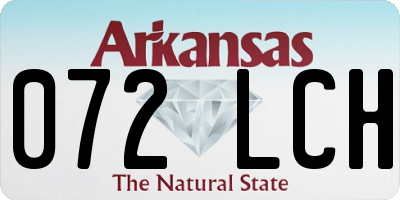AR license plate 072LCH