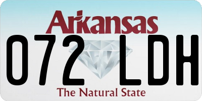 AR license plate 072LDH