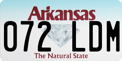 AR license plate 072LDM