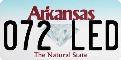 AR license plate 072LED
