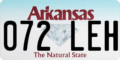 AR license plate 072LEH