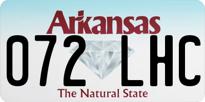 AR license plate 072LHC