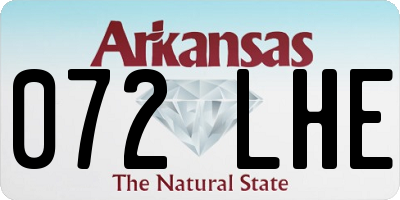 AR license plate 072LHE