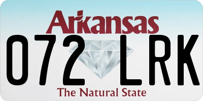 AR license plate 072LRK