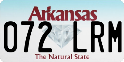 AR license plate 072LRM